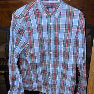 crown & ivy Blue and Red Plaid Shirt